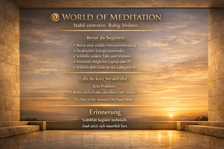 🌑 Sonntag-Meditationsraum 🌑