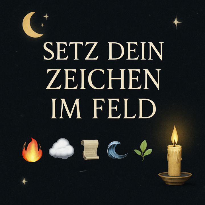 ✨🕯 Setz dein Zeichen im Feld