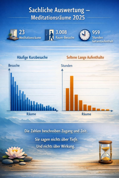 📊 Sachliche Auswertung – Meditationsräume 2025