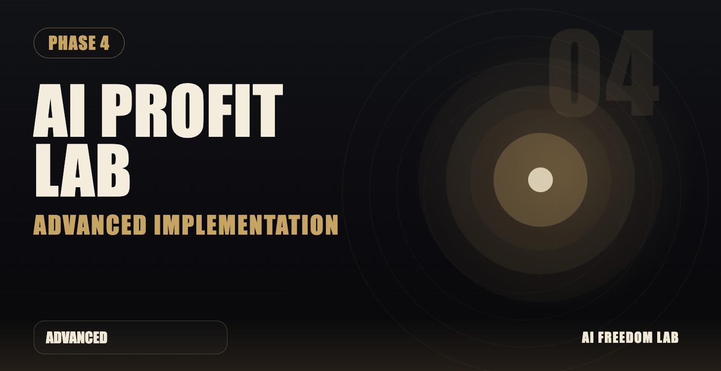 Phase 4: The AI Profit Lab