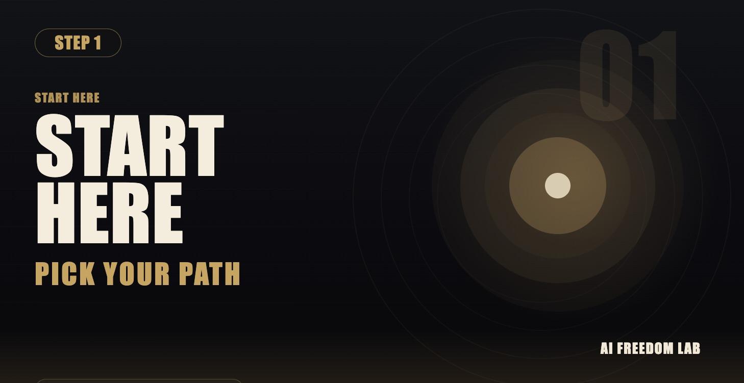 START HERE — Your AI Freedom Launchpad