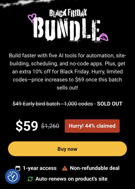 Black Friday AppSumo Deal!