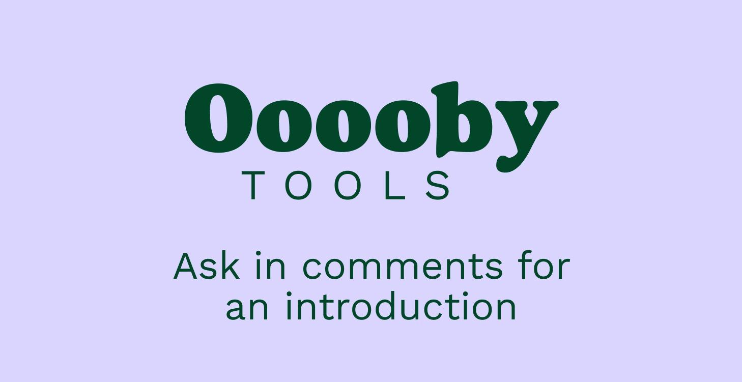 Introduction to Ooooby Tools