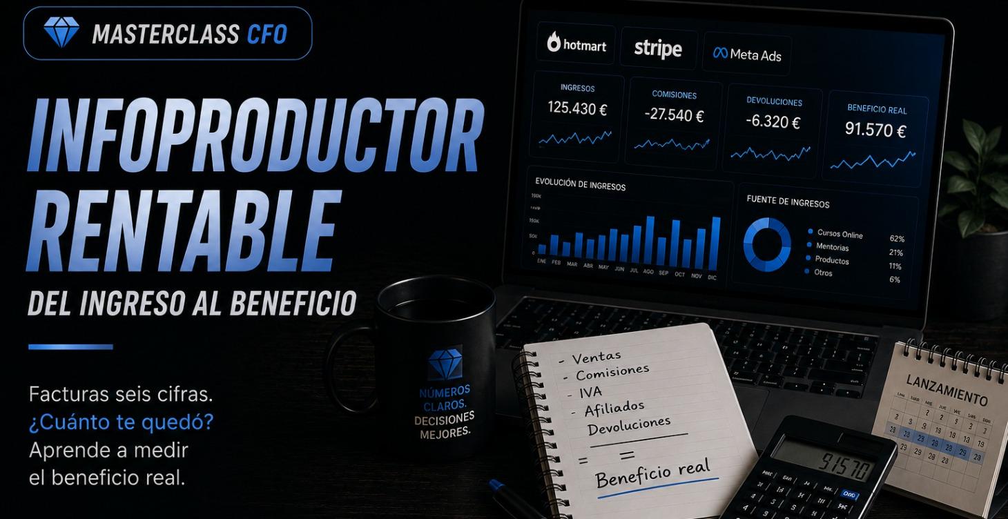 Infoproductor Rentable: del ingreso al beneficio
