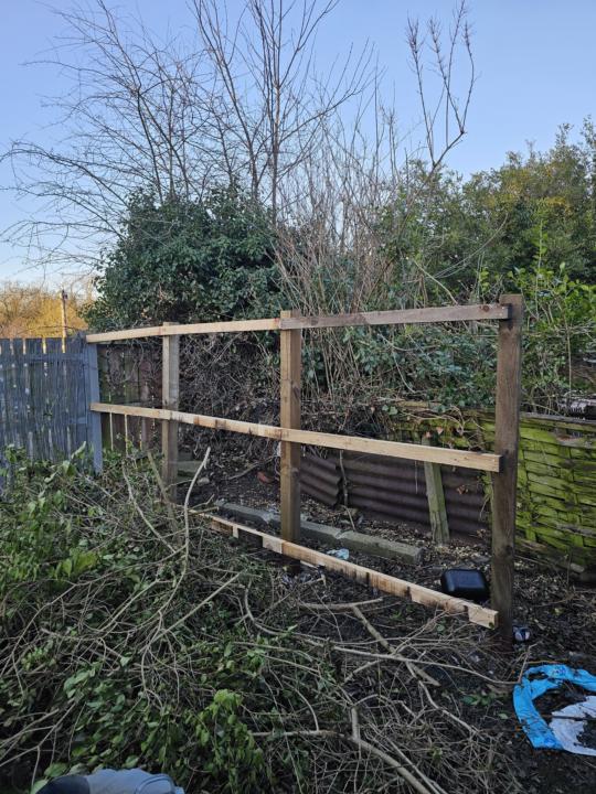 Feather edge fencing