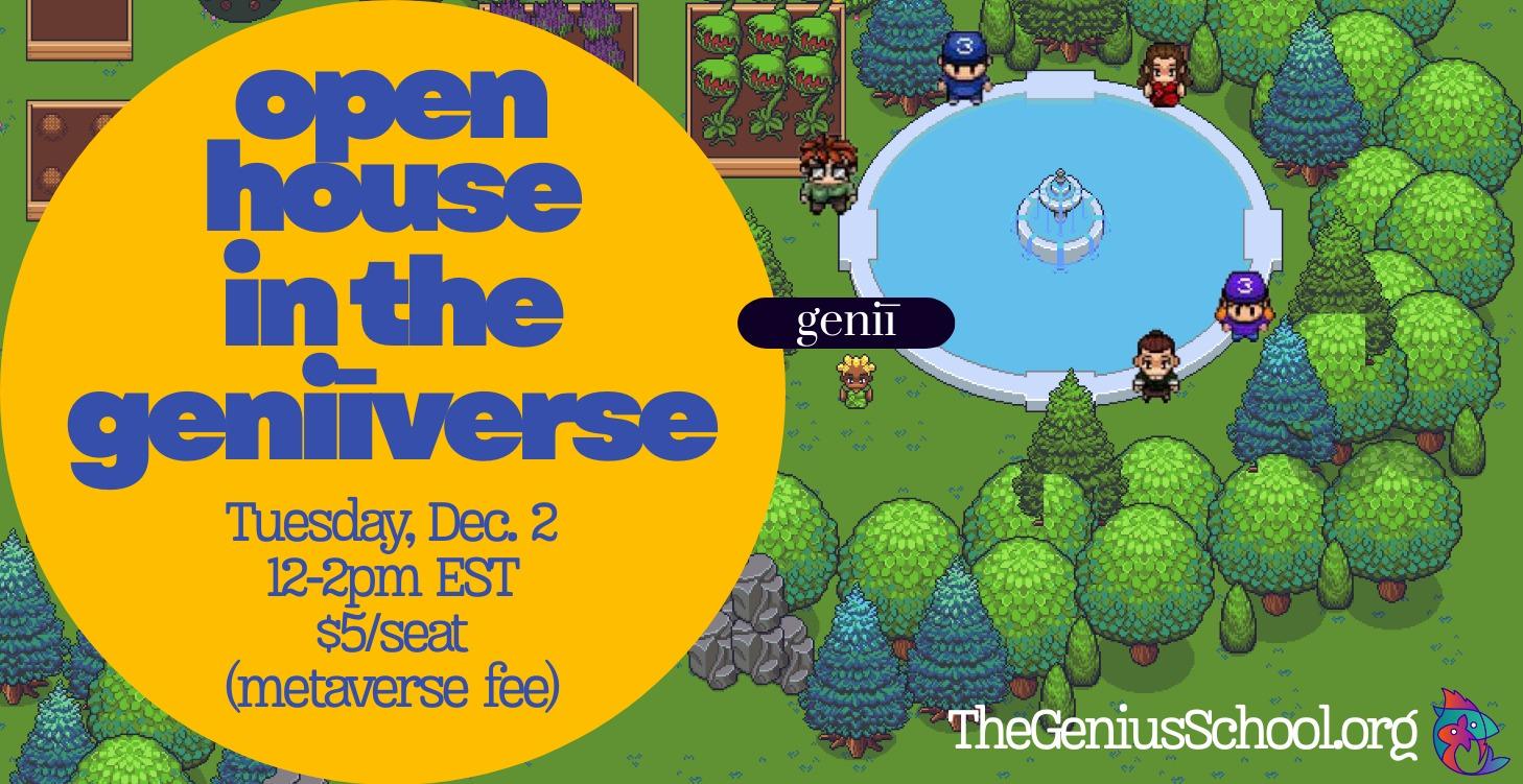 Geniīverse Open House Party! Tuesday, Dec. 2nd