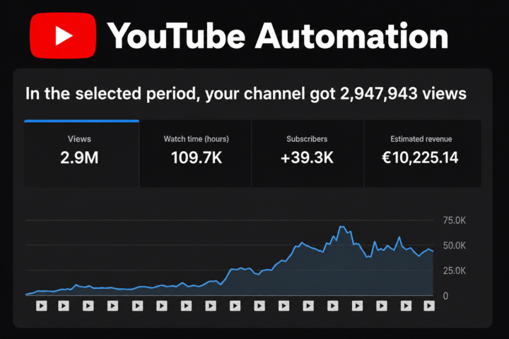 🚀 2.9M+ Views. 39K+ Subscribers. €10K+ Revenue.