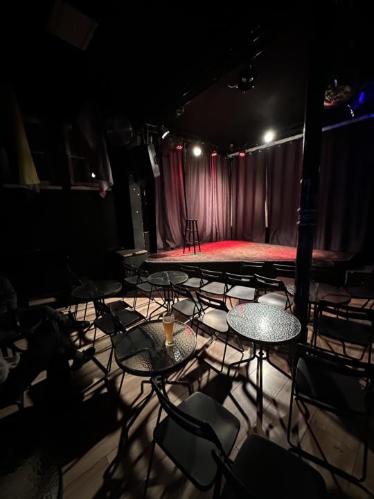 Went to an open mic night. Got on stage