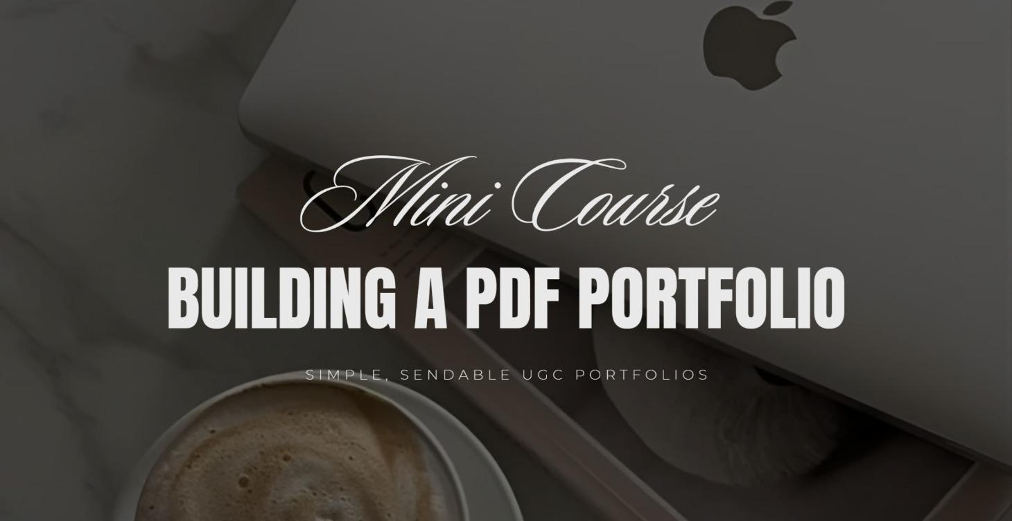 Portfolio Building: PDF Tutorial