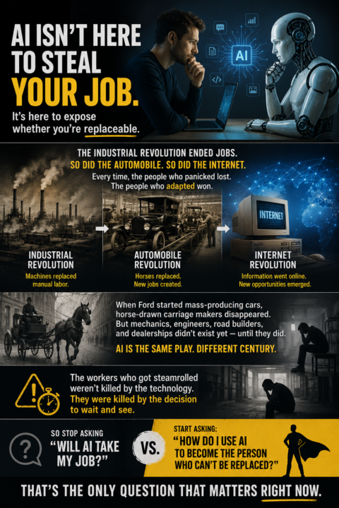 AI isn't here to steal your job.  It's here to expose whether you're replaceable.
