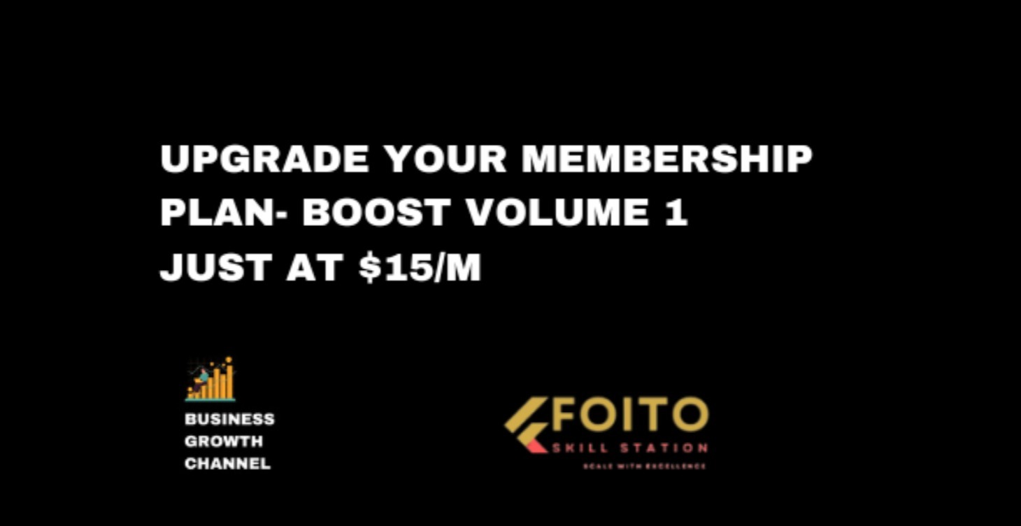 Membership Upgrade one time at $10/month