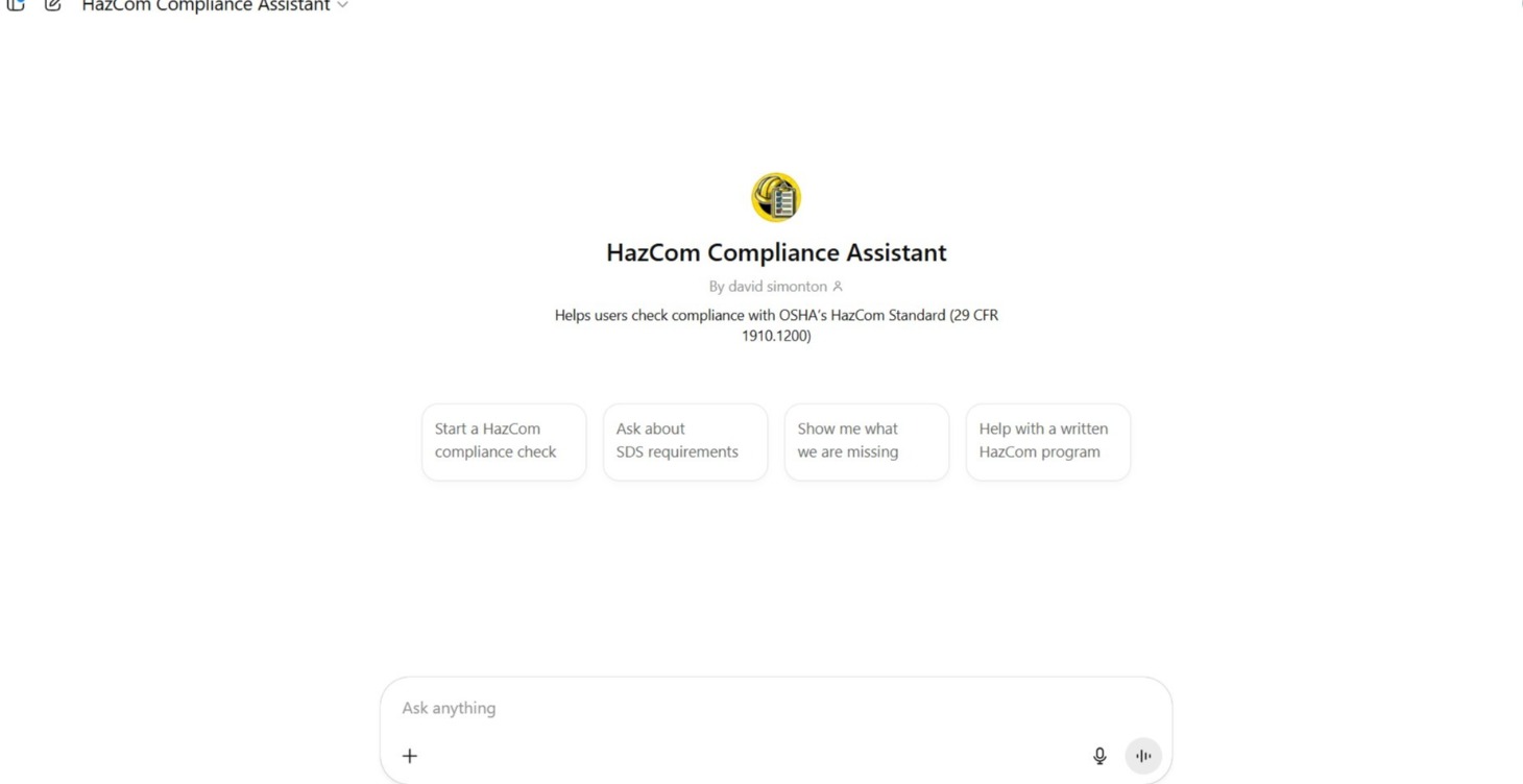 HazCom Compliance Assistant Intro