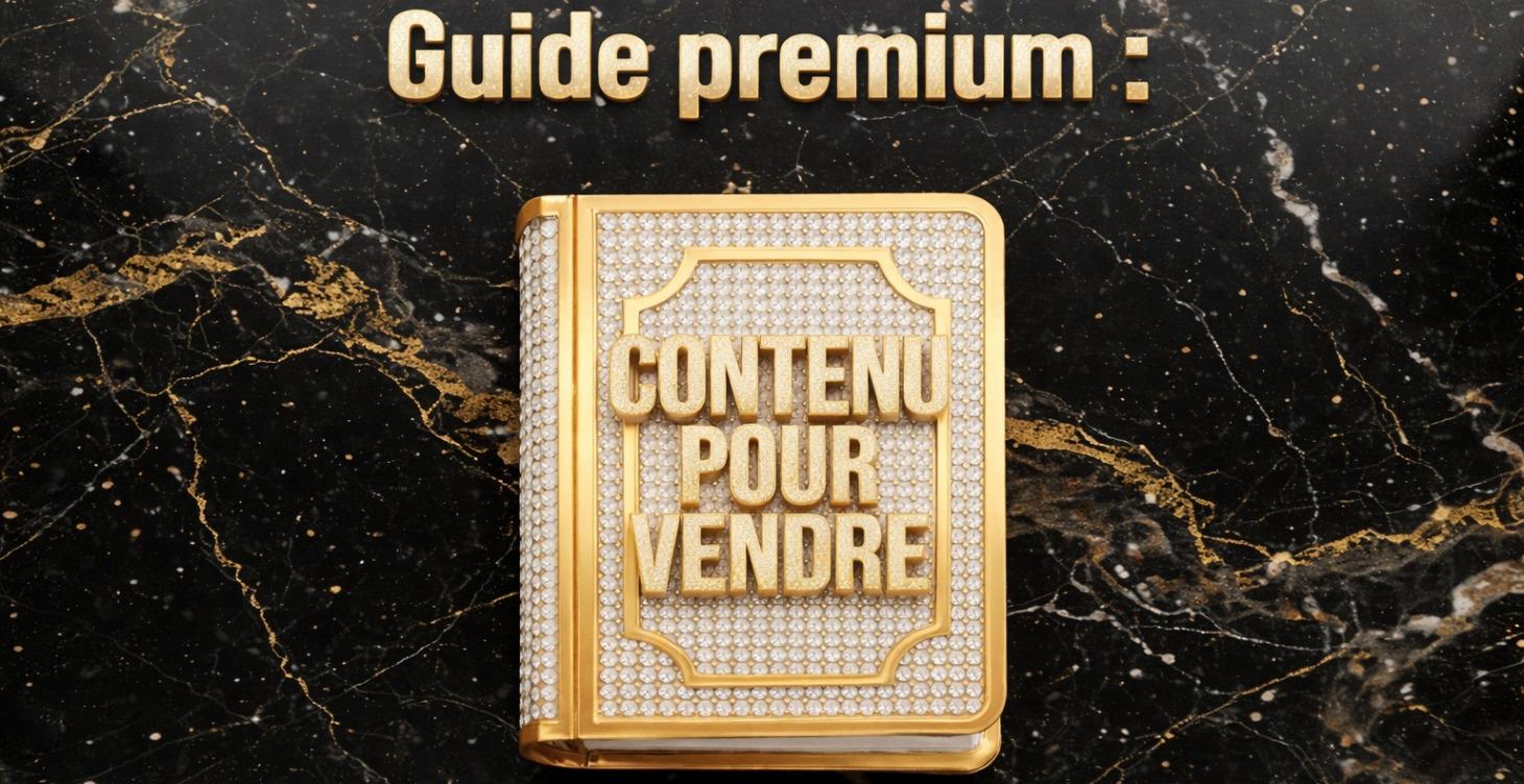Bonus : Guide - Contenu pour vendre