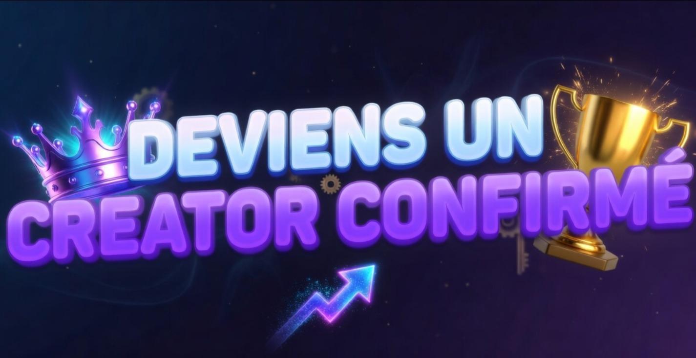 Deviens un creator confirme