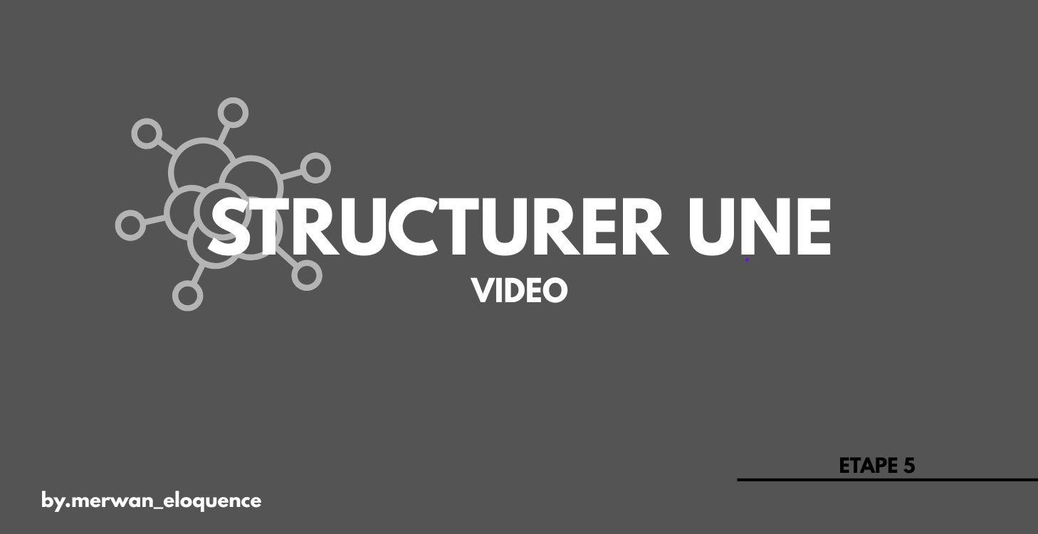 Etape 5 : structurer une video