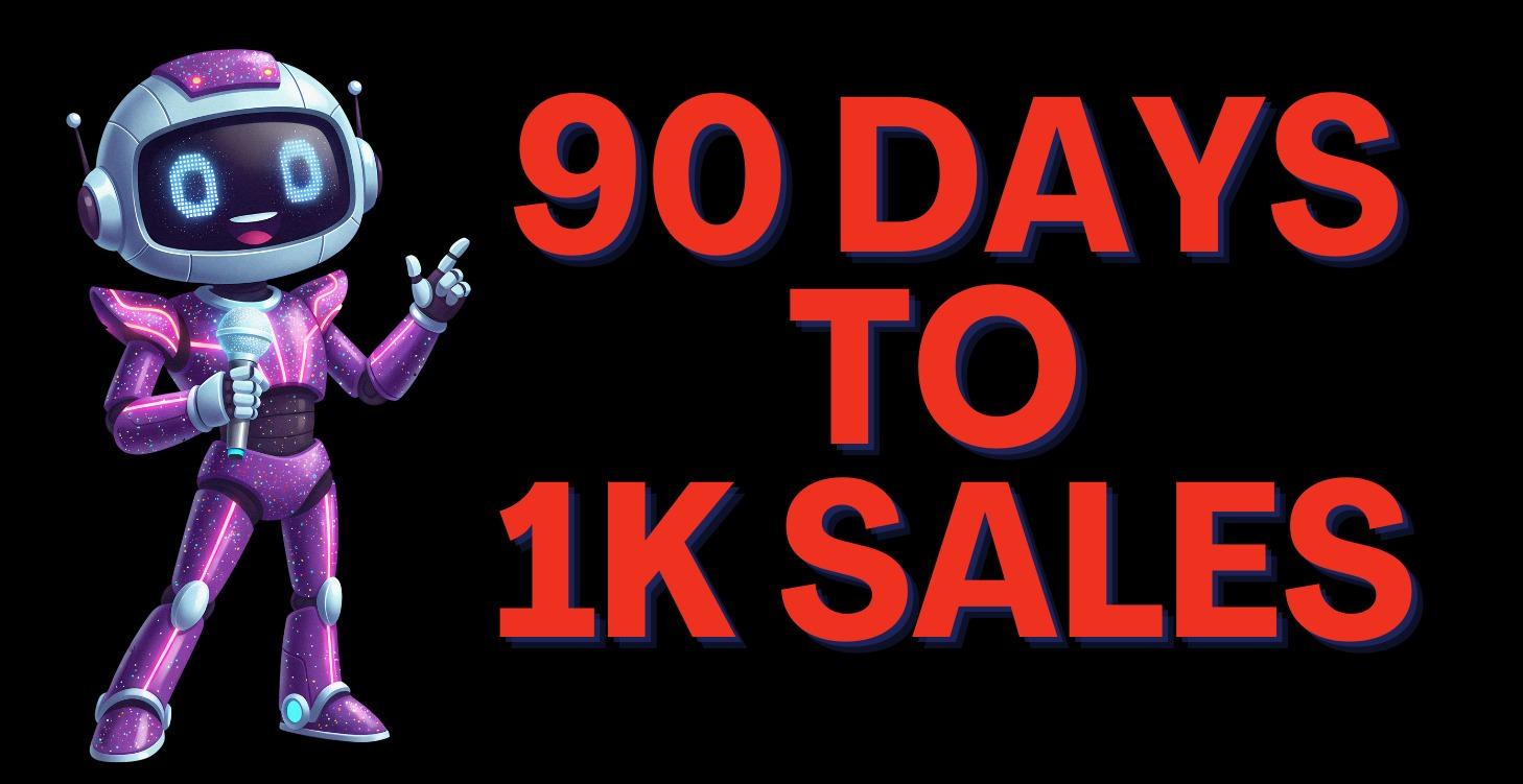 90 Days to 1,000 books sold challenge