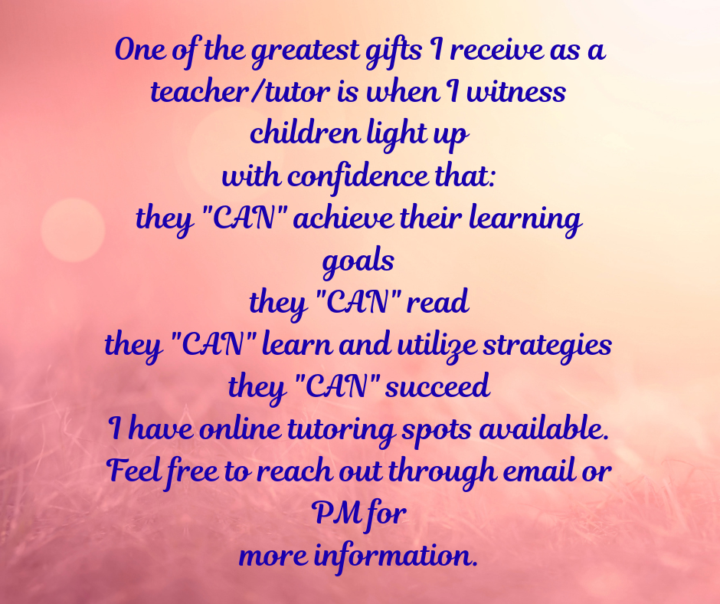 Summer Tutoring Online Sessions