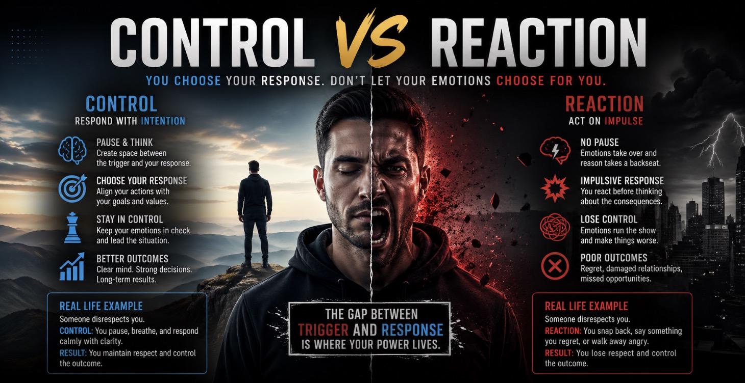 Control vs Reaction. Who’s Really In Control?