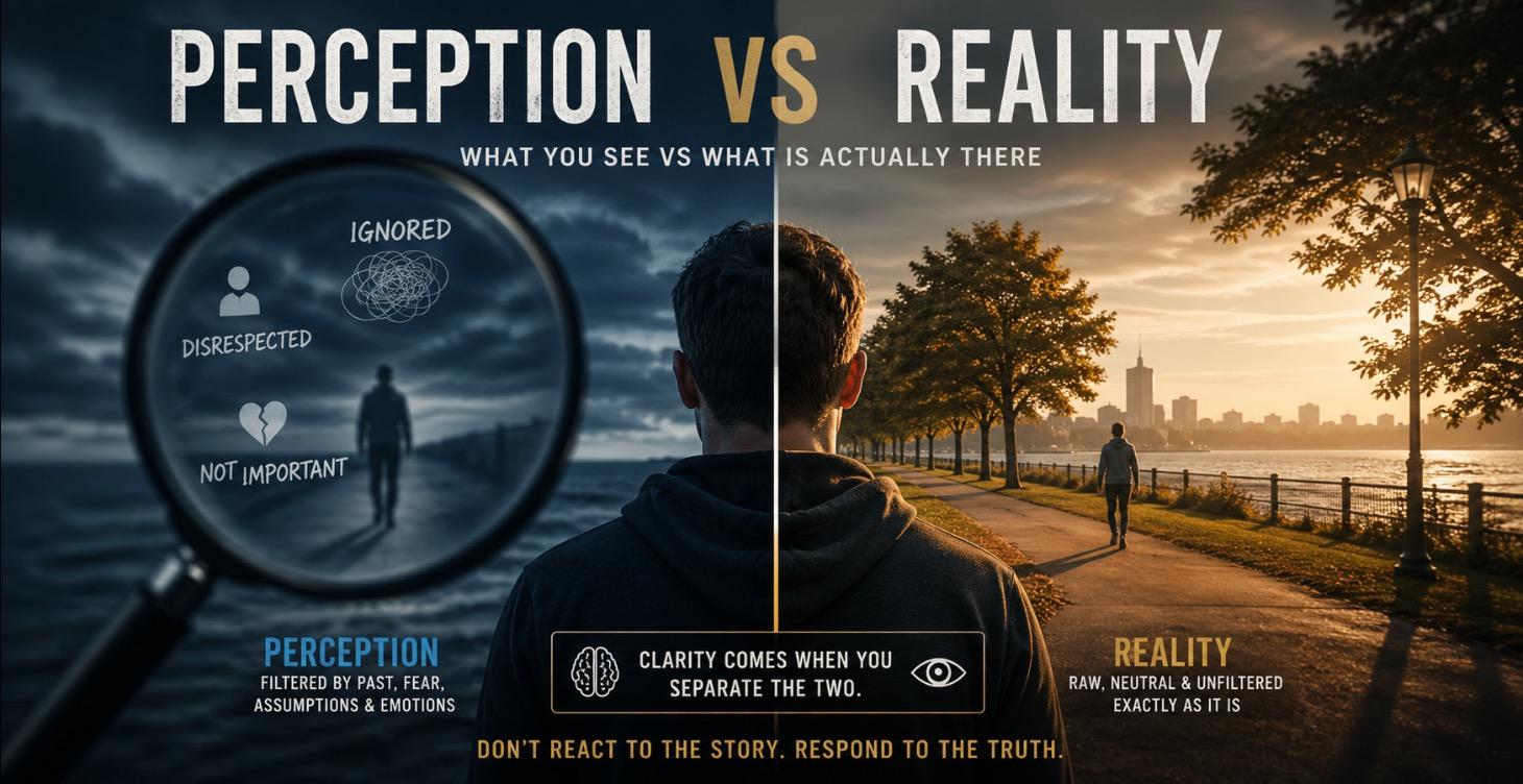Perception vs Reality. What You See. What is there