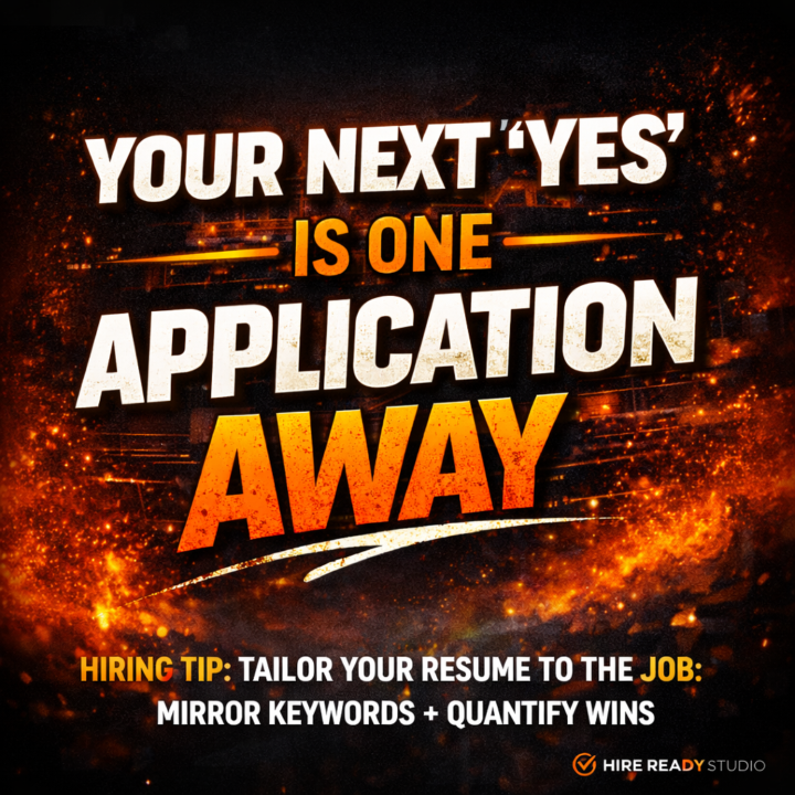 YOUR NEXT ‘YES’ IS ONE APPLICATION AWAY