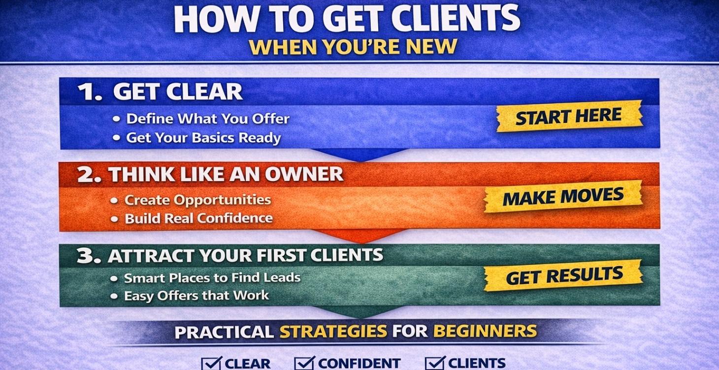 COURSE 4: HOW DO I GET CLIENTS IF I’M NEW?