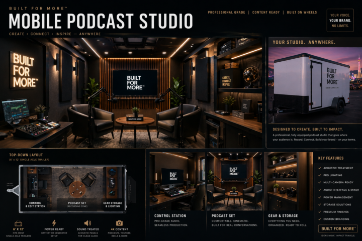 🚐🎙️ MOBILE PODCAST STUDIO CONCEPT (TRAILER EDITION)