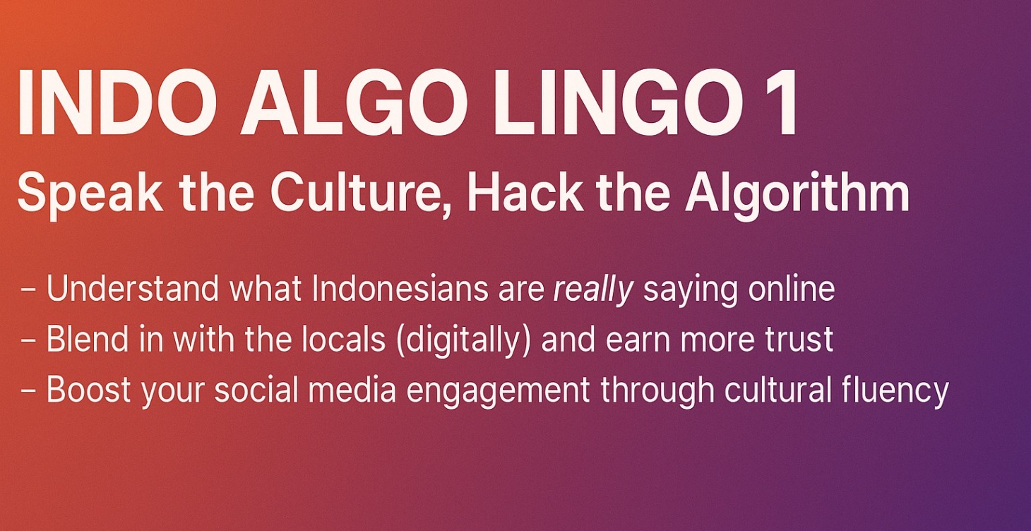 Indo Algo Lingo part 1