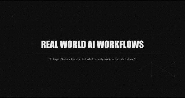Real World AI Workflows