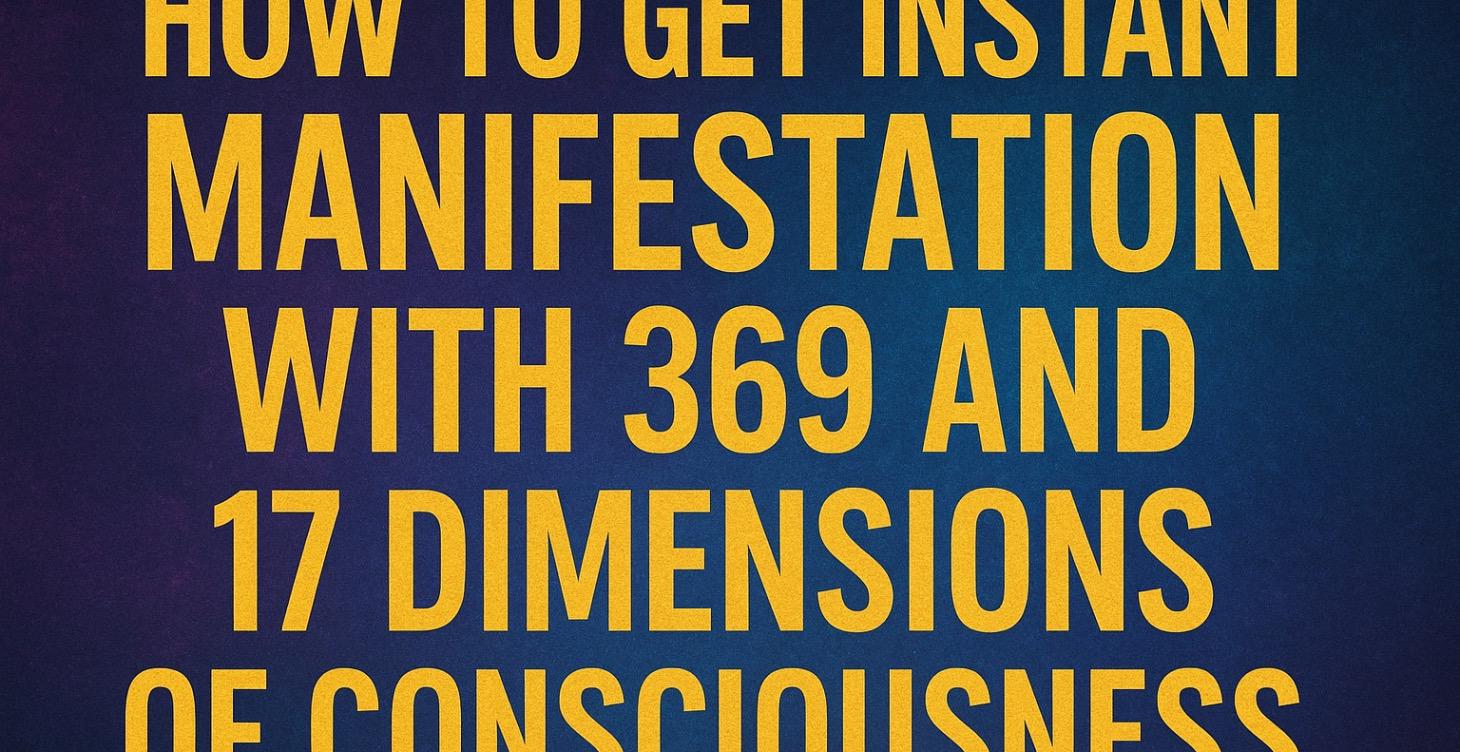 17 dimensions of consciousness and 369 power