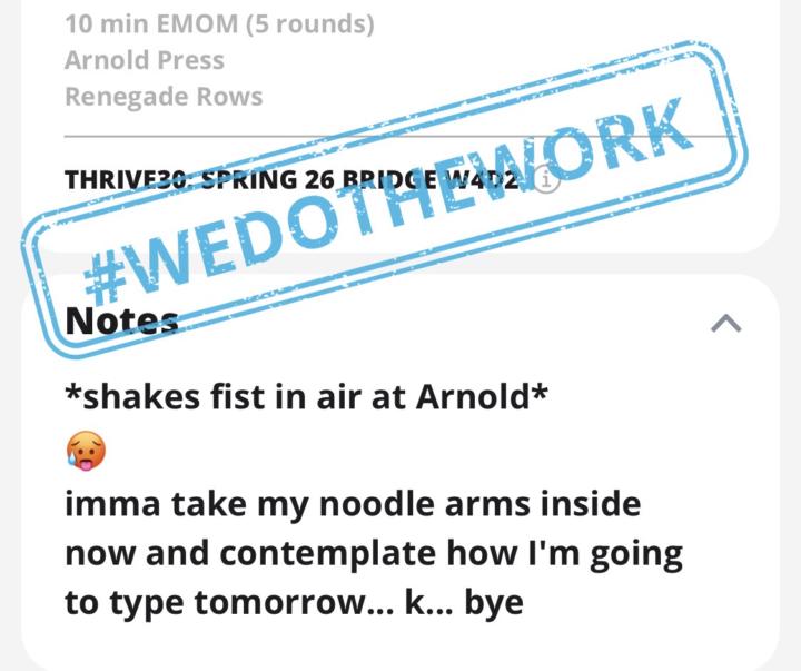 Oh Arnold… do you have any friends?!