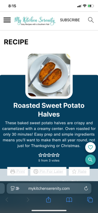 Sweet Potatoes