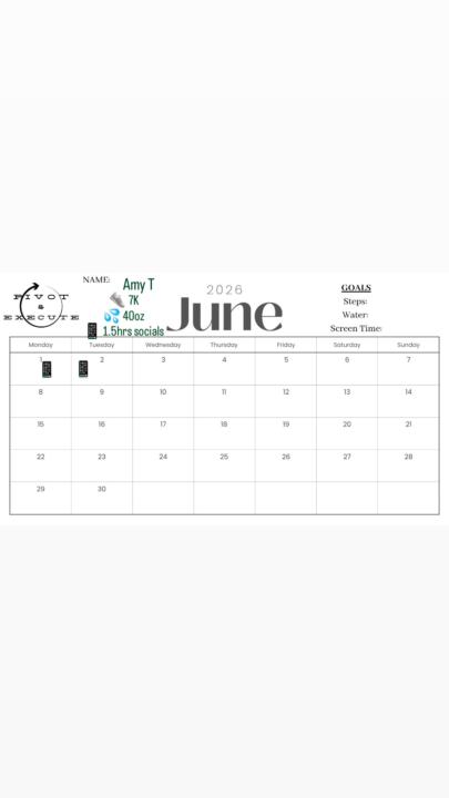 June Goals
