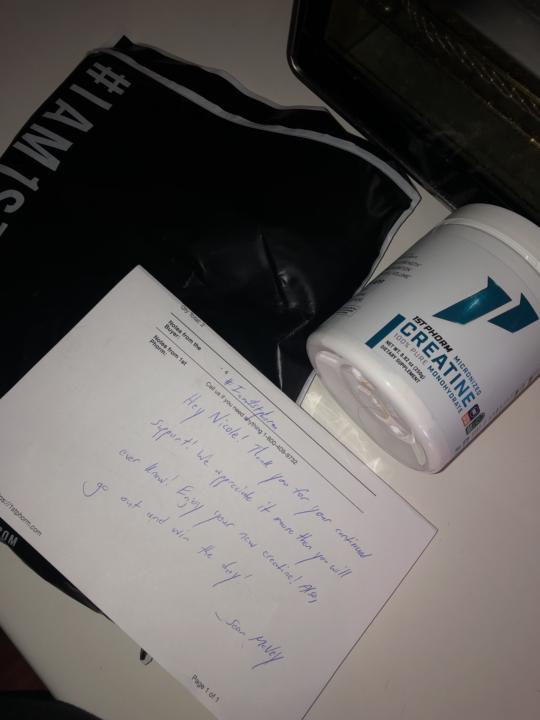 New workout shorts & creatine 