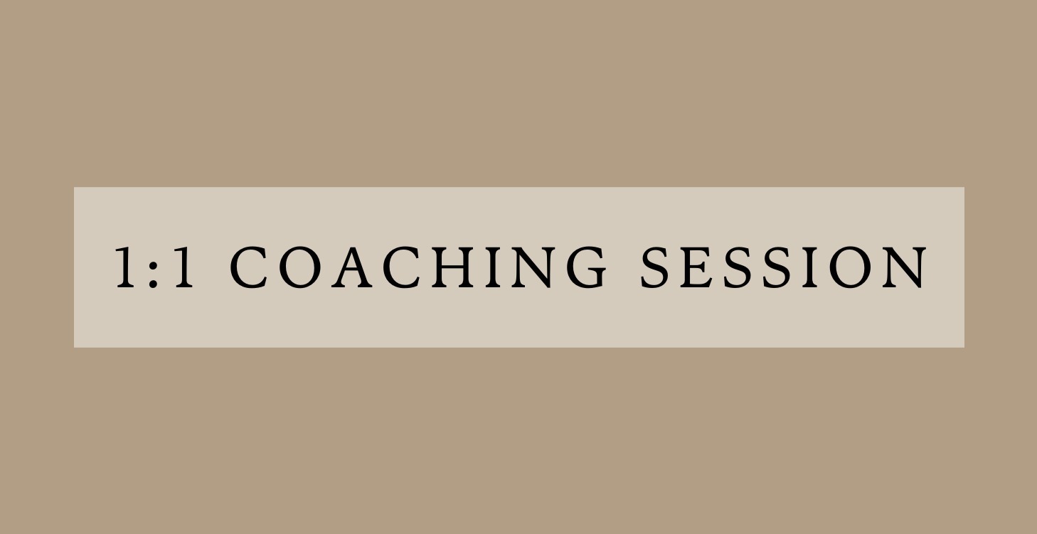 1:1 Coaching Session
