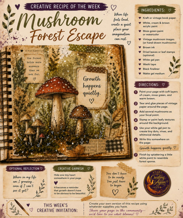 🍄 Creative Recipe of the Week: Mushroom Forest Escape 🍄 