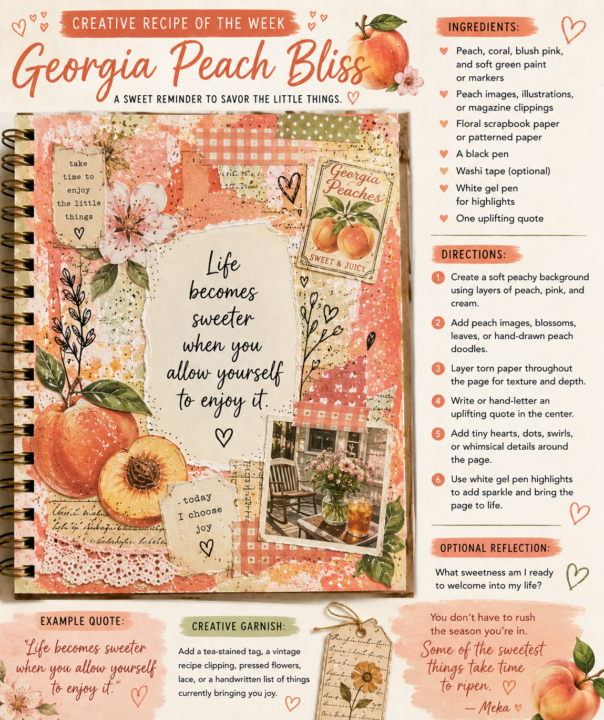 ✨ Creative Recipe of the Week 🍑 Georgia Peach Bliss