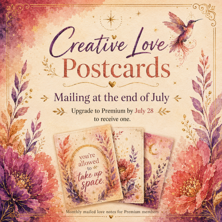 ✨ Creative Love Postcards are going out soon!