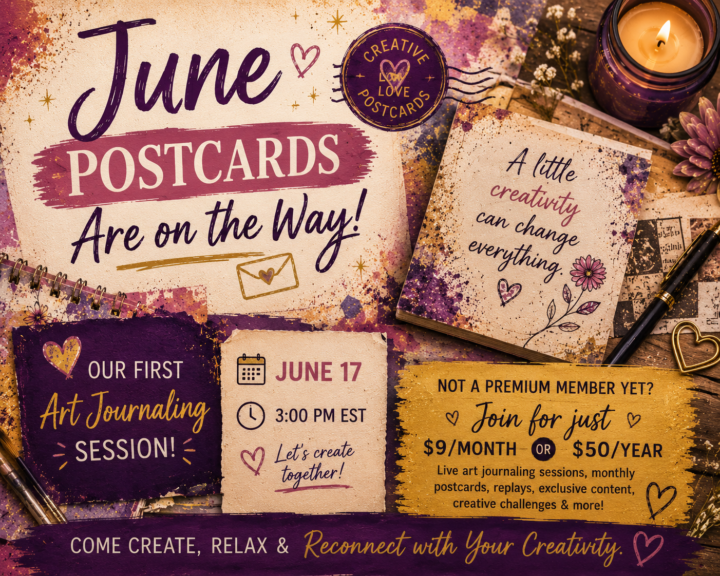 📬 June Postcards Are On The Way! 🎨💜