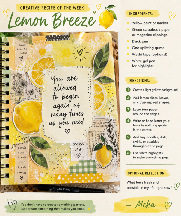 ✨ Creative Recipe of the Week 🍋 Lemon Breeze