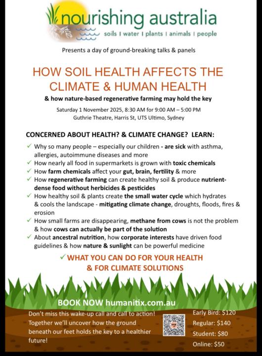 Nourishing Australia event Nov 1