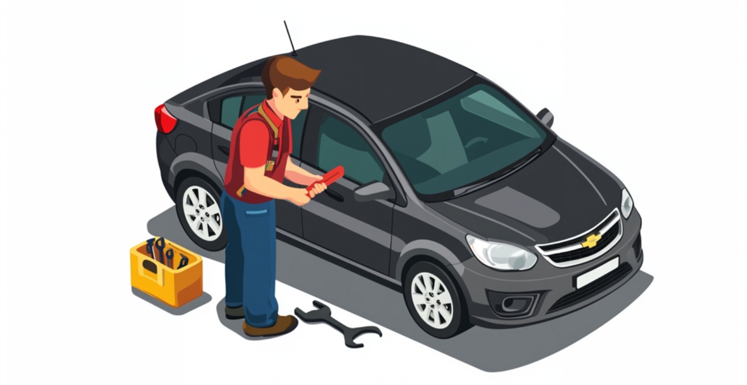 Inspecting a newer car