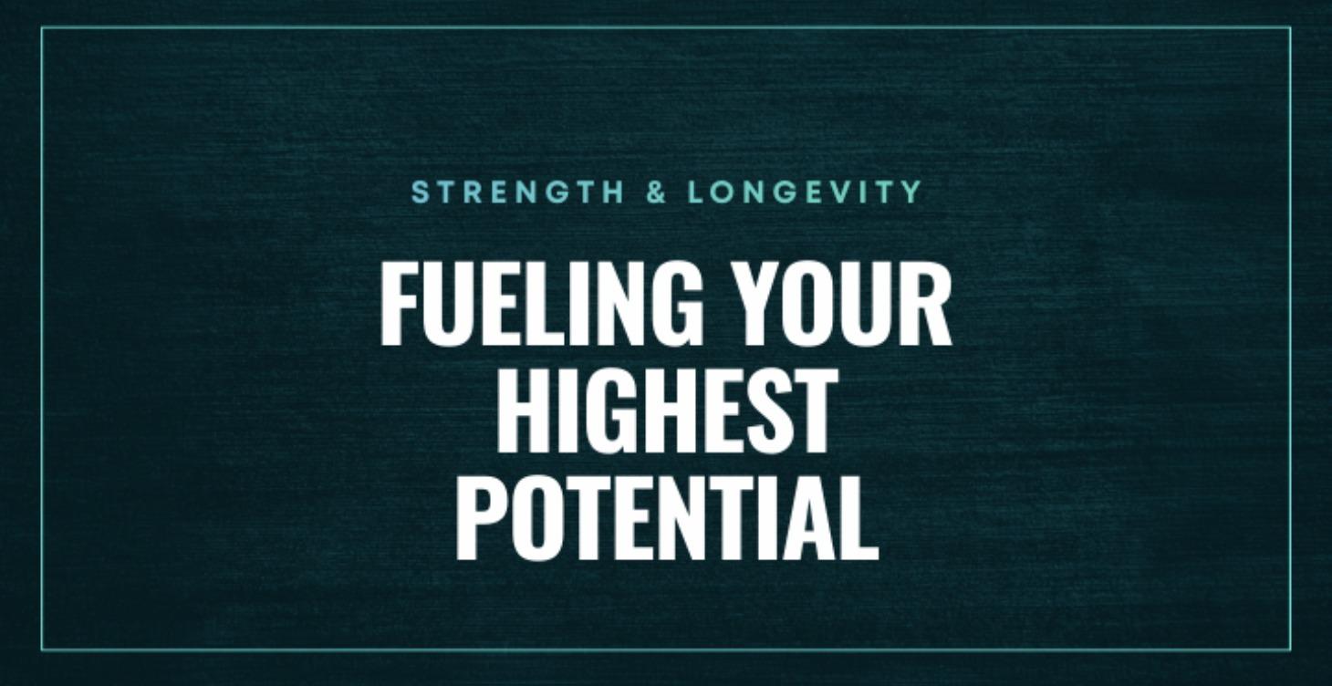 Fueling Your Highest Potential