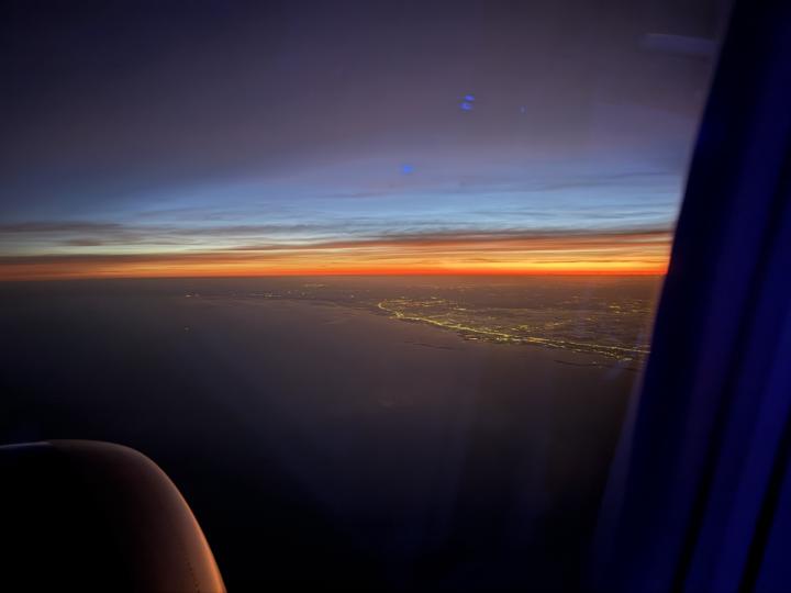 Sunrise from 10,000 feet!