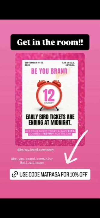 Be You Brand Live early bird invite!!