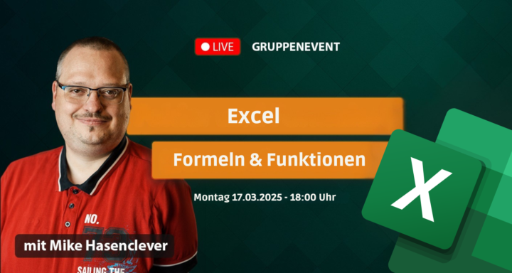 Live Workshop: Formel und Funktionen in Excel