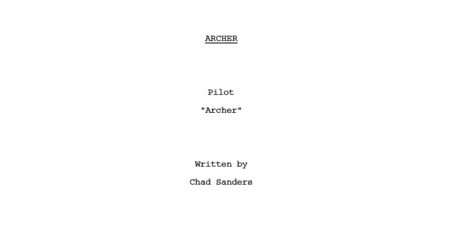 Download Chad's TV Pilot Script