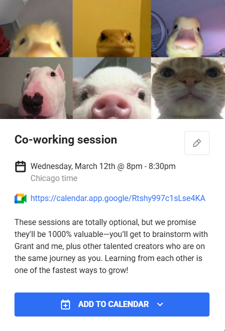 Co-Working Sessions Are HERE!