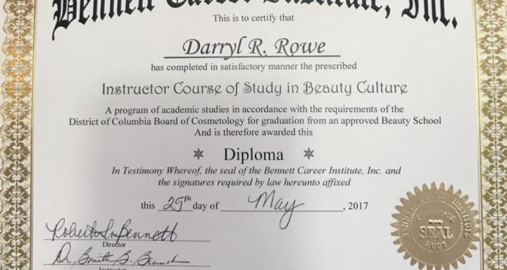 Rowe’s Barbering class