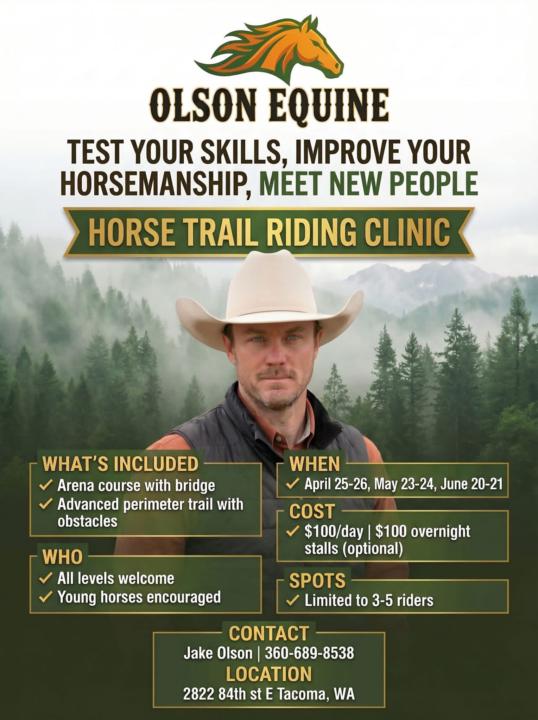 Tacoma wa trail riding clinic 