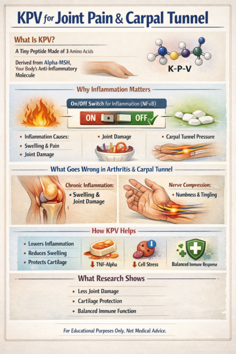 KPV: A Tiny Peptide That May Help Joint Pain & Carpal Tunnel